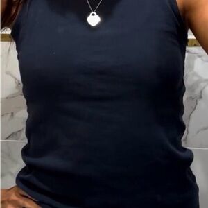 Brandy Melville Black Ribbed Tank Top